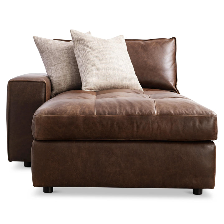 American Home Furniture Bernhardt Nest Leather Left Arm Chaise - Set of 2