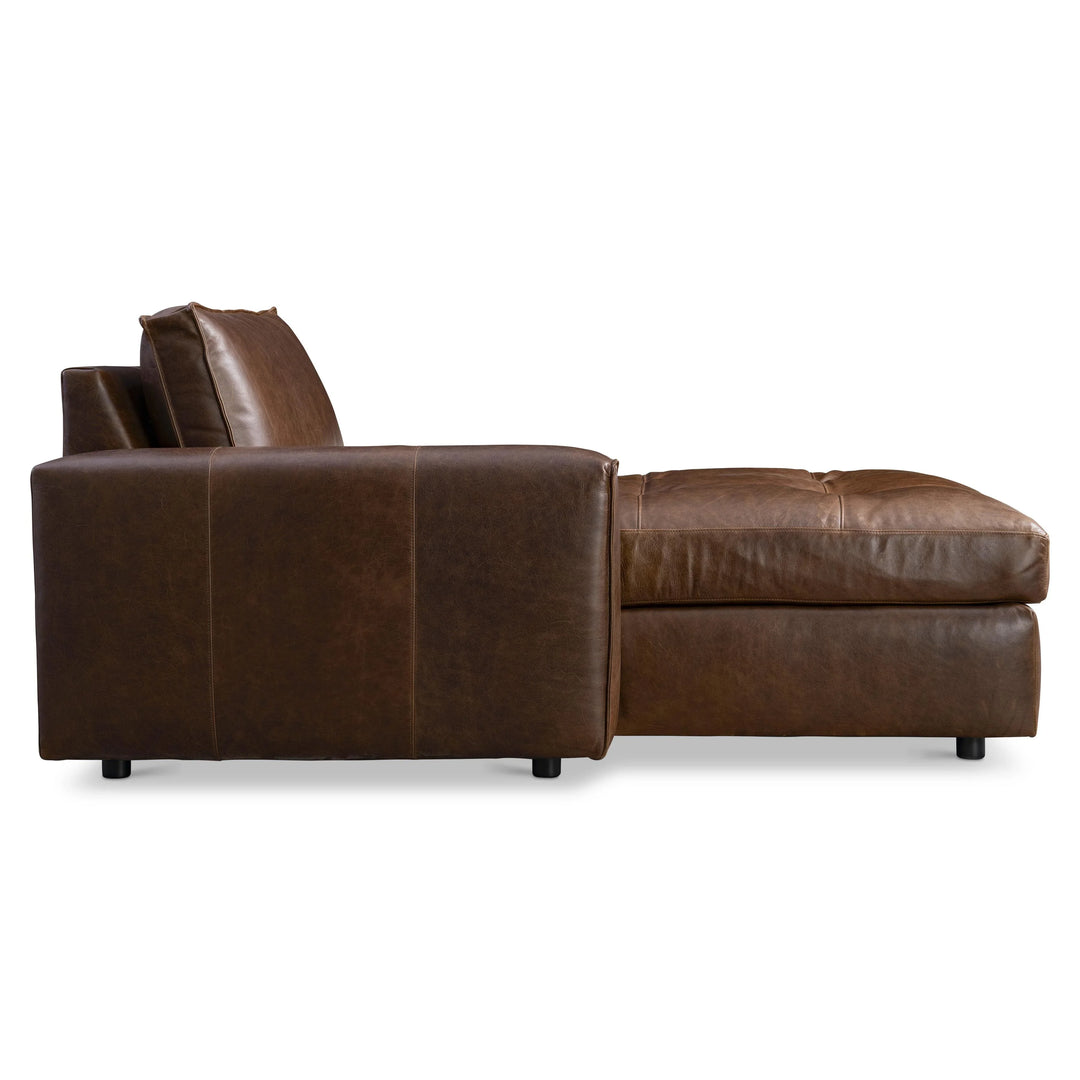 American Home Furniture Bernhardt Nest Leather Left Arm Chaise - Set of 2