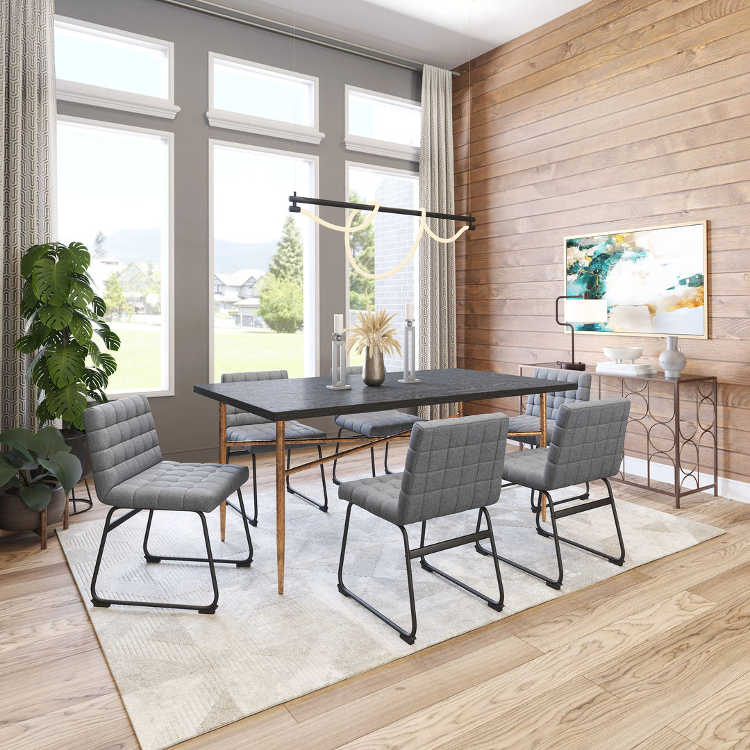 Pago Dining Chair (Set of 2) Gray - AmericanHomeFurniture