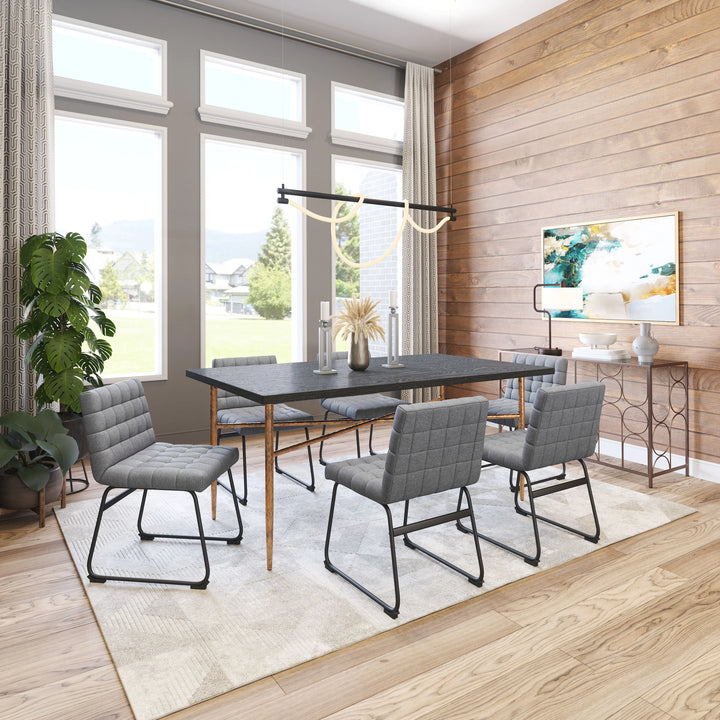 Pago Dining Chair (Set of 2) Gray - AmericanHomeFurniture