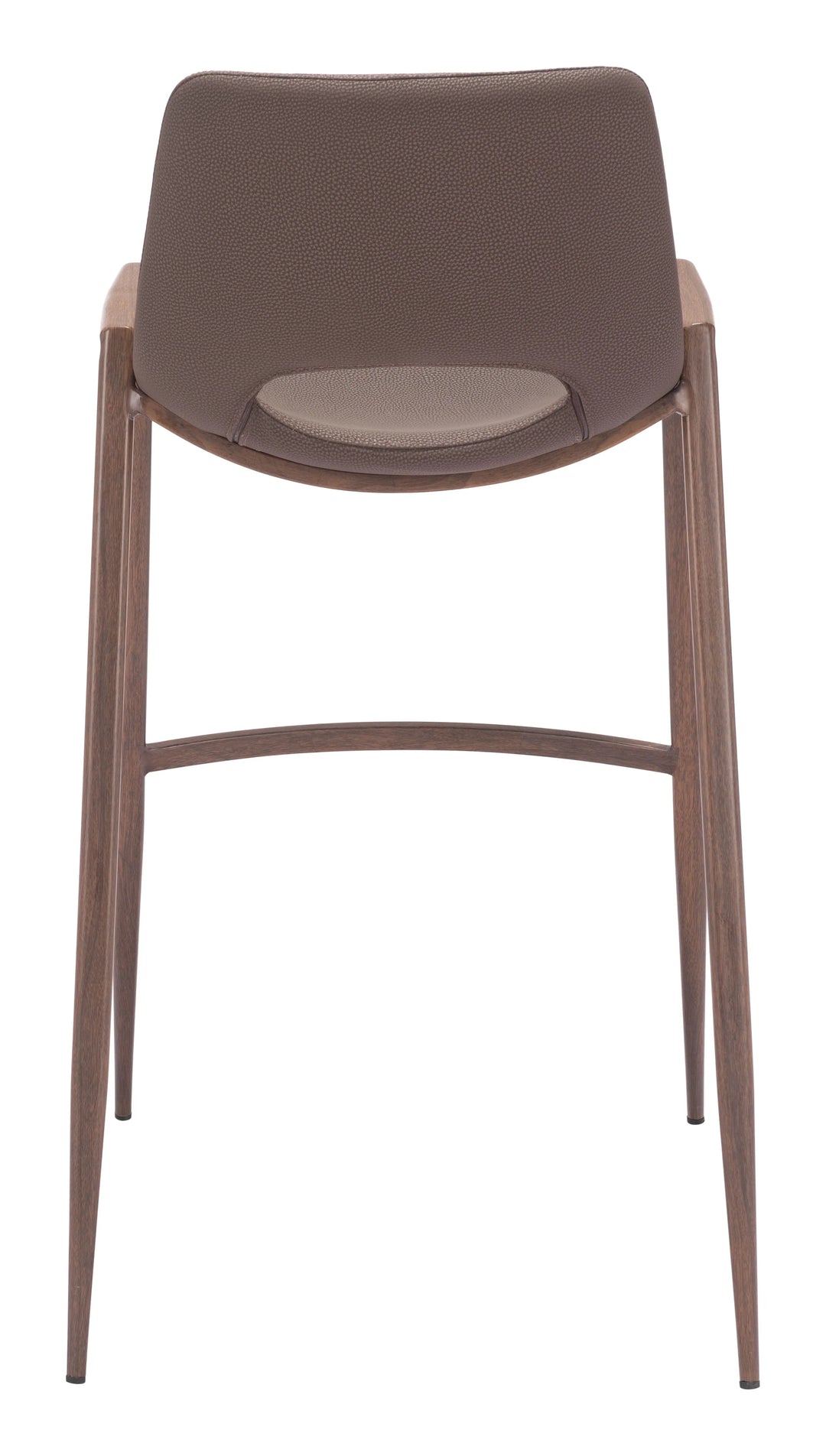 Desi Barstool (Set of 2) Brown & Walnut - AmericanHomeFurniture