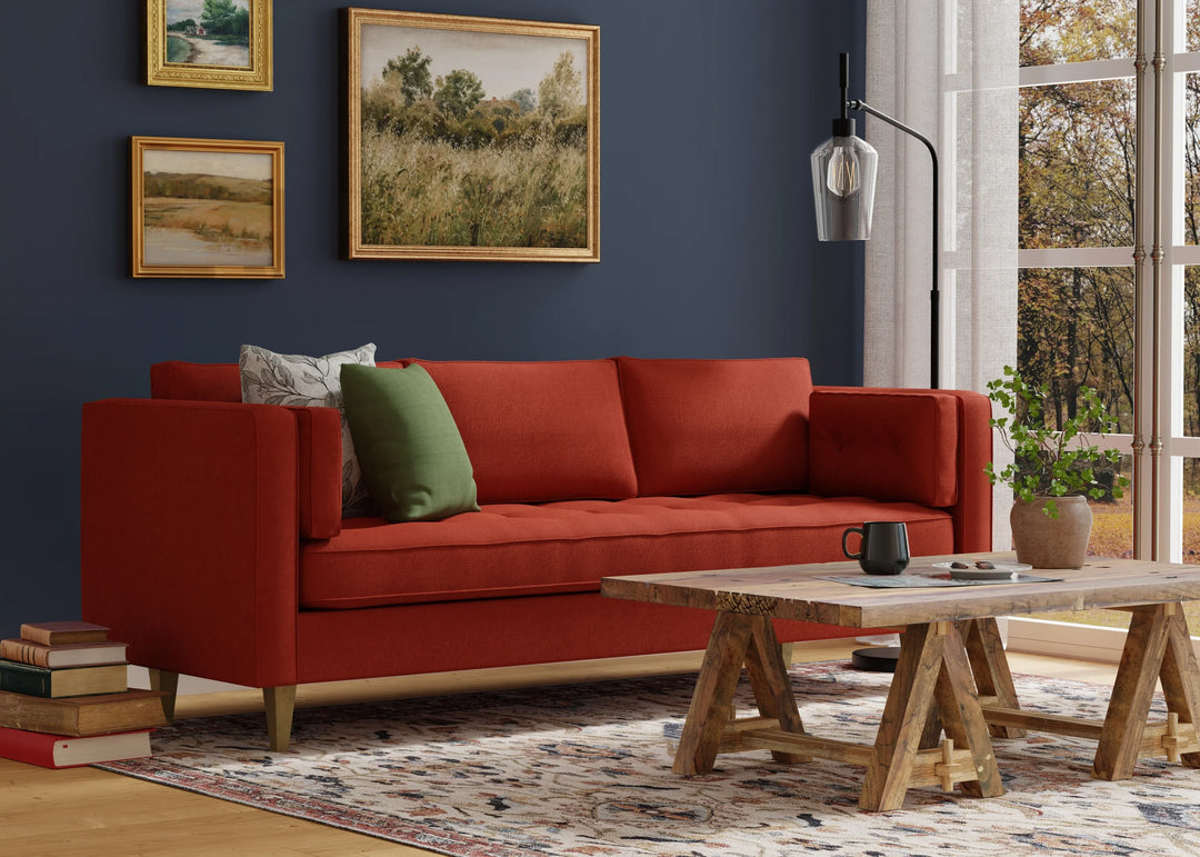 Rectangle/Ivory-Red