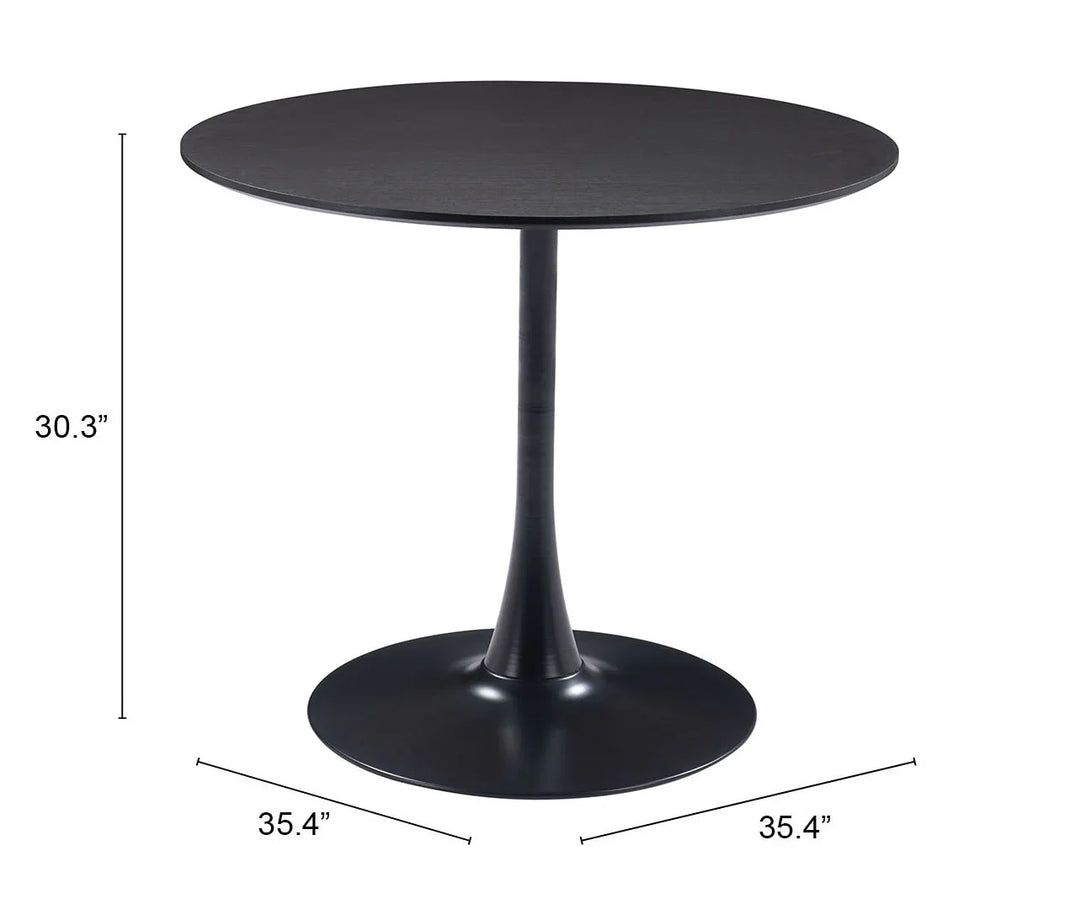 Opus Dining Table Black - AmericanHomeFurniture