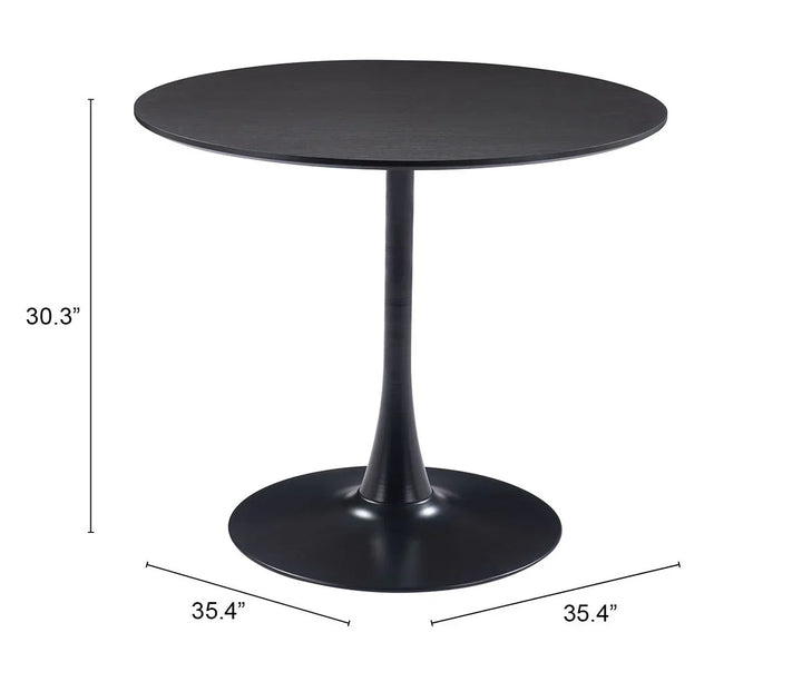 Opus Dining Table Black - AmericanHomeFurniture