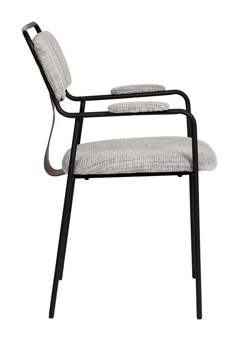 Couva Dining Chair (Set of 2) Gray Tweed - AmericanHomeFurniture