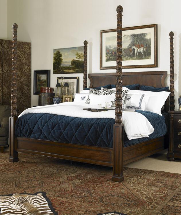 American Home Furniture Century King's Road Poster Bed - King