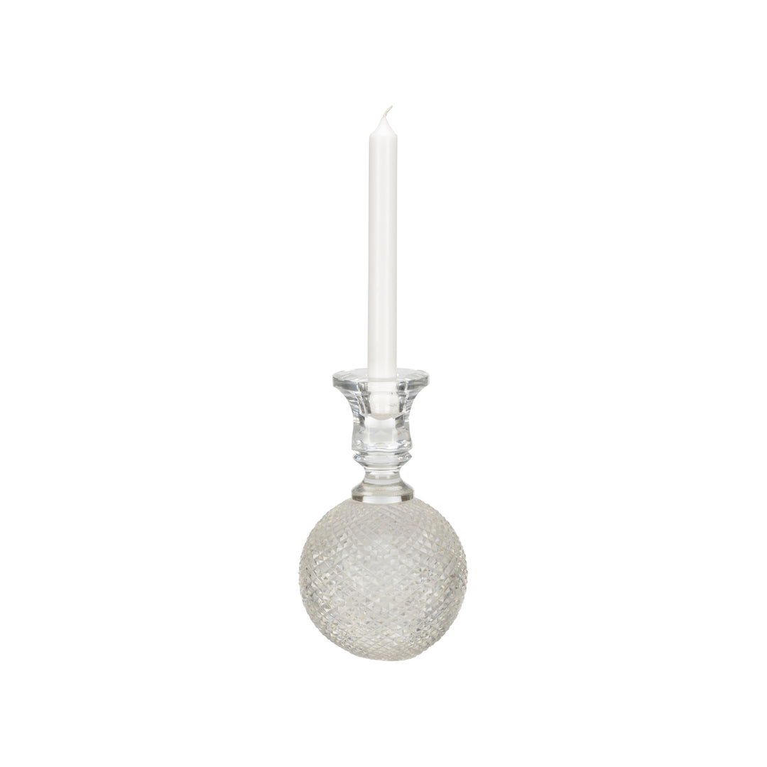 Glass Round Candleholder - 370206