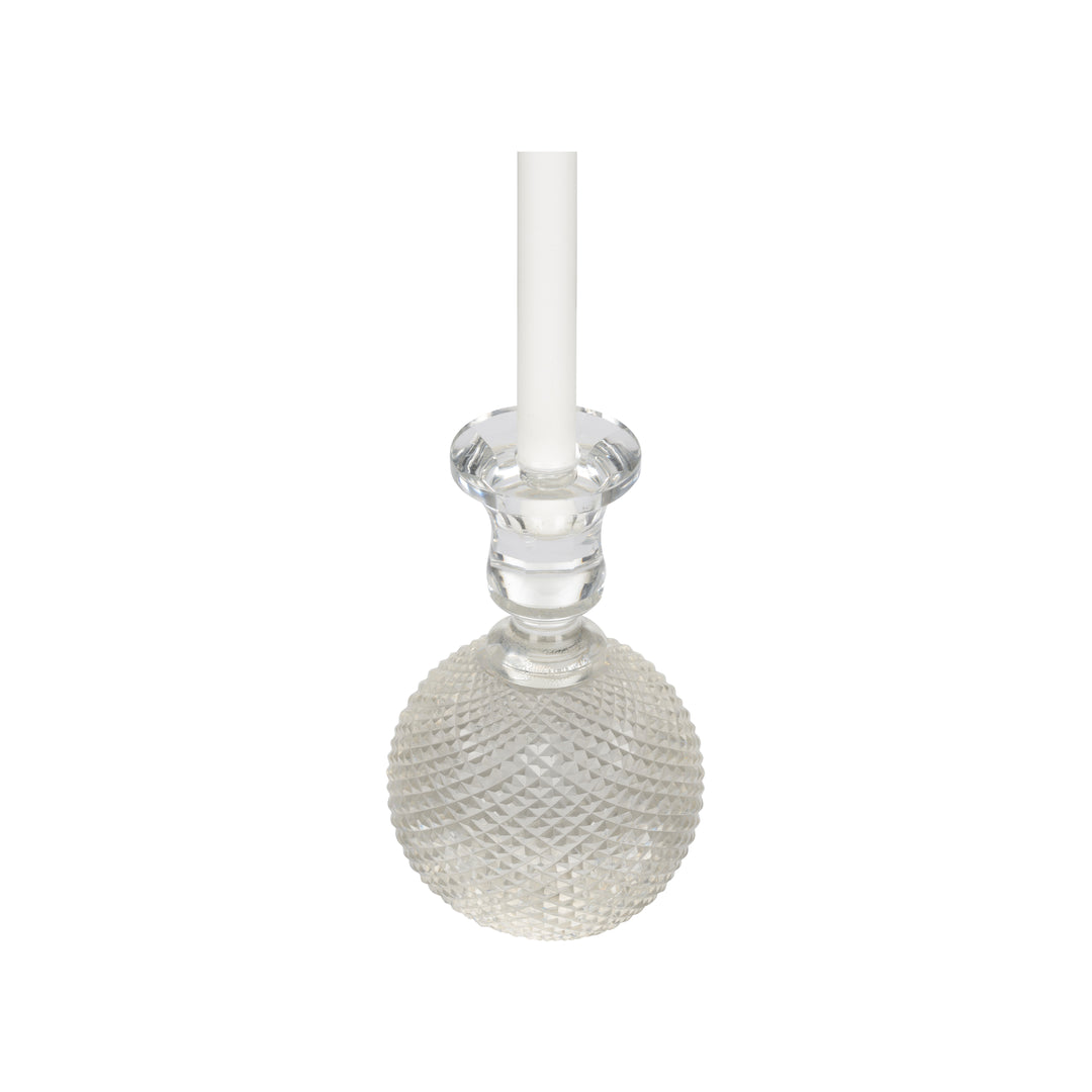 Glass Round Candleholder - 370206