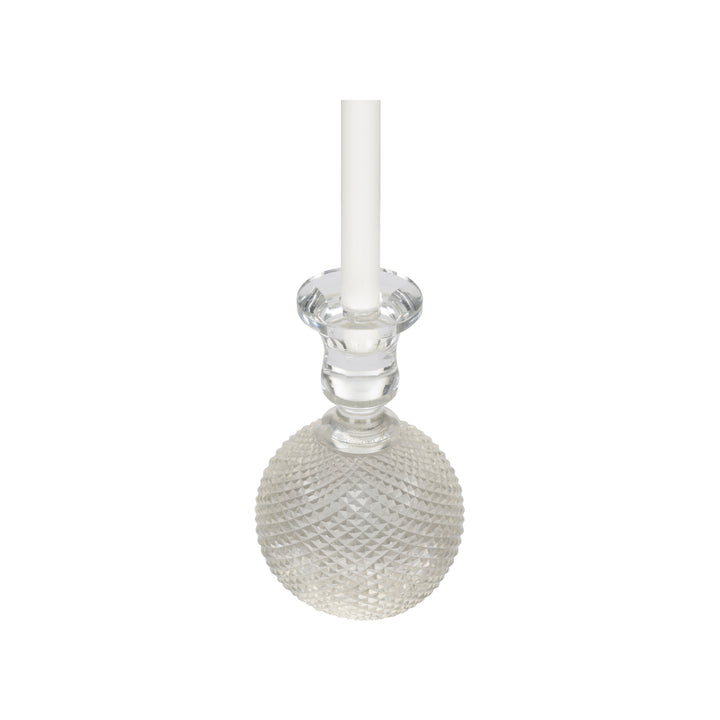Glass Round Candleholder - 370206