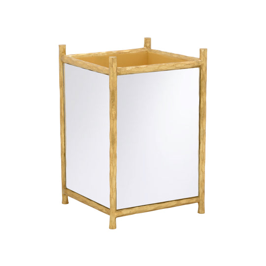 Hand Hammered Mirror Planter - 370296