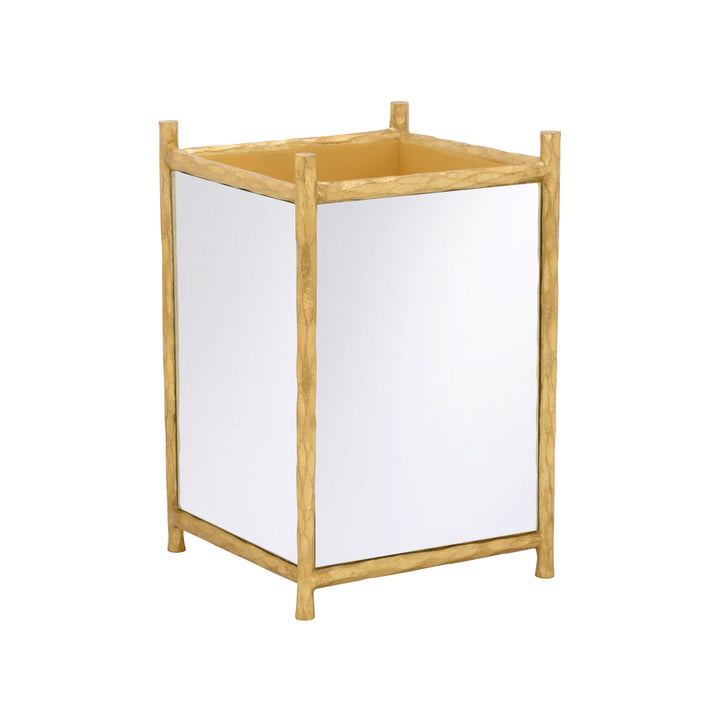 Hand Hammered Mirror Planter - 370296