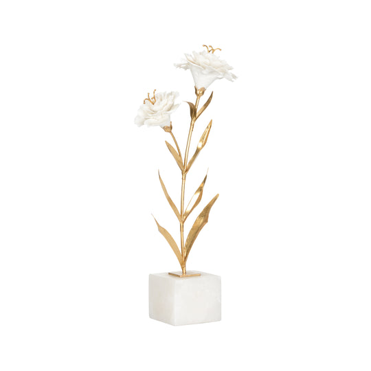 Carnation on Alabaster Stand - 370314