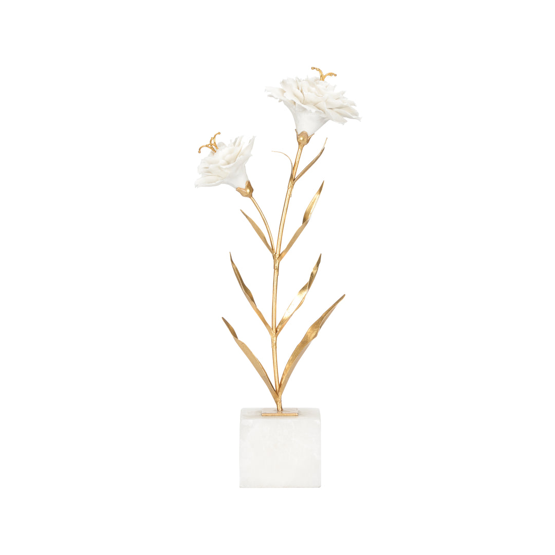 Carnation on Alabaster Stand - 370314