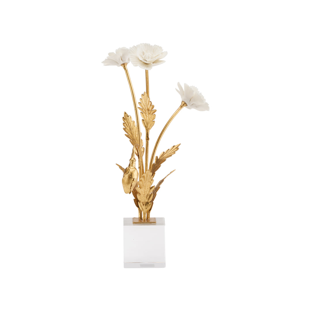 Porcelain Poppie in Crystal Base - 370502