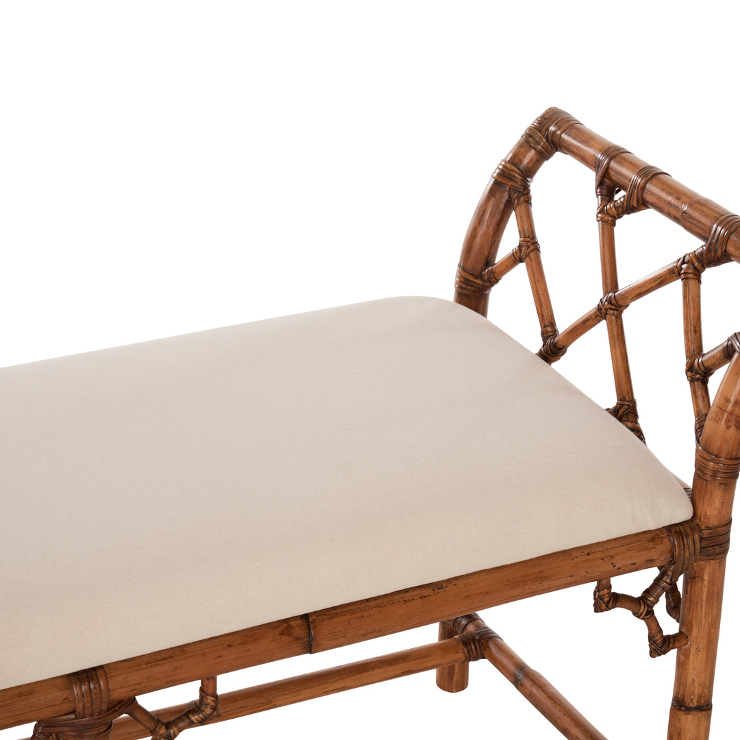 Chippendale Bamboo Regency Bench  - 370534