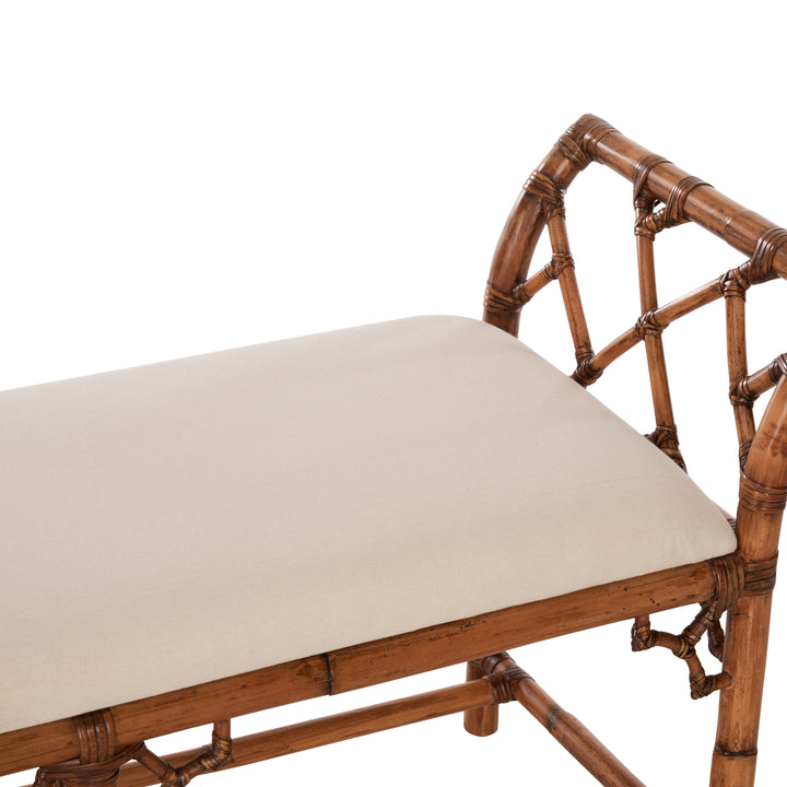 Chippendale Bamboo Regency Bench  - 370534