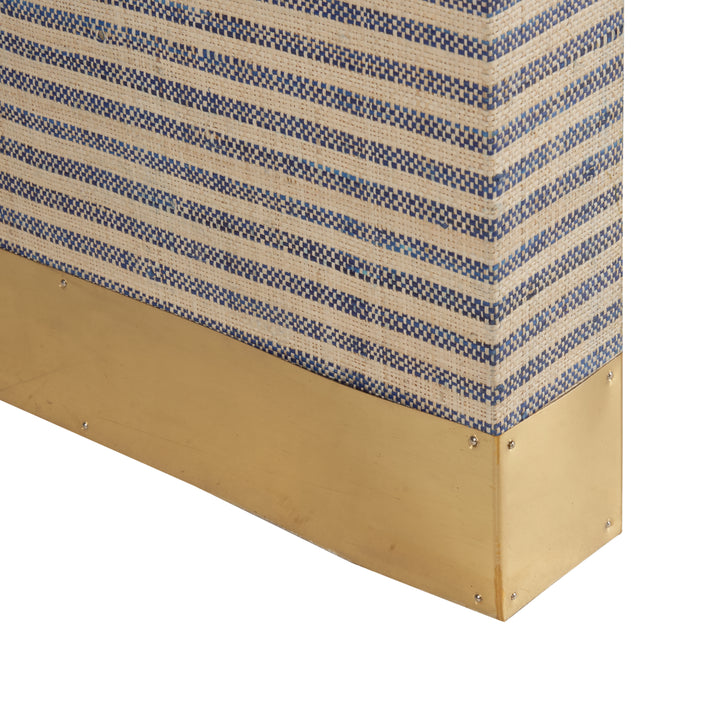 Blue/Natural/Polished Brass