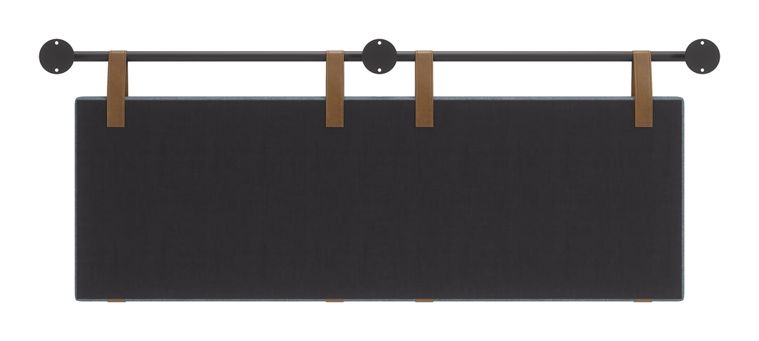 Zeva Floating Queen Headboard Gray