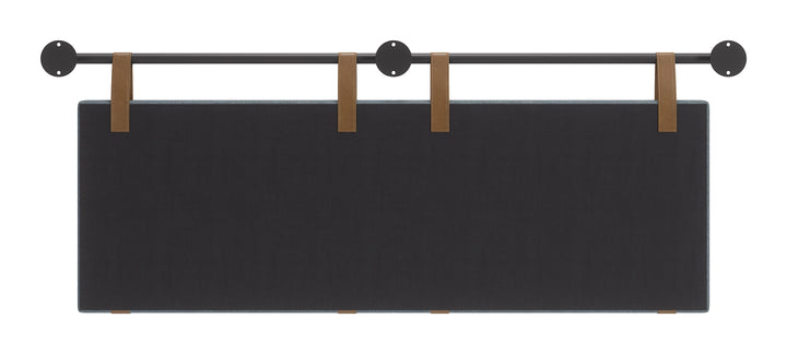 Zeva Floating Queen Headboard Gray