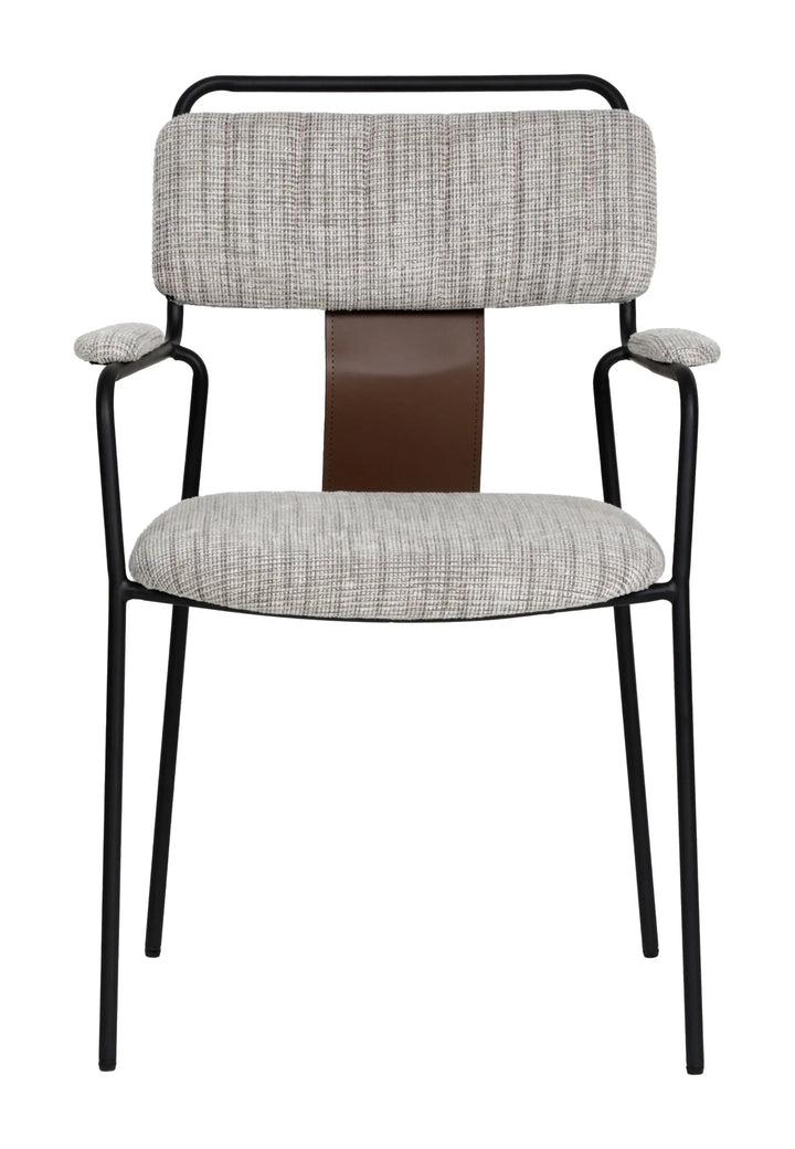 Couva Dining Chair (Set of 2) Gray Tweed - AmericanHomeFurniture