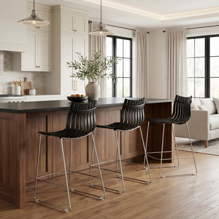 Beaufort Counter Stool (Set of 2) Black - 111177
