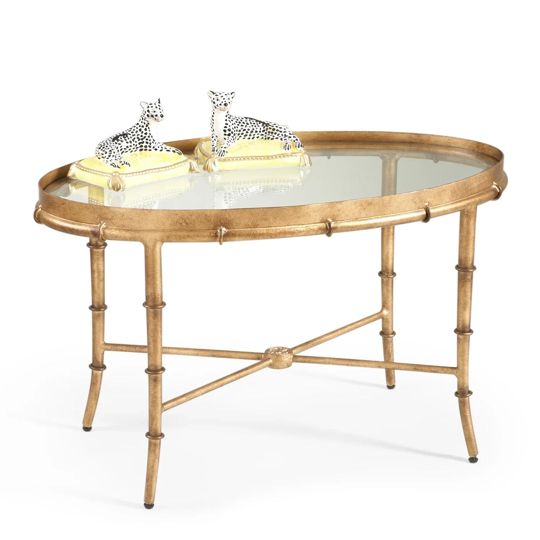 American Home Furniture Chelsea House Gold Bamboo Cocktail Table