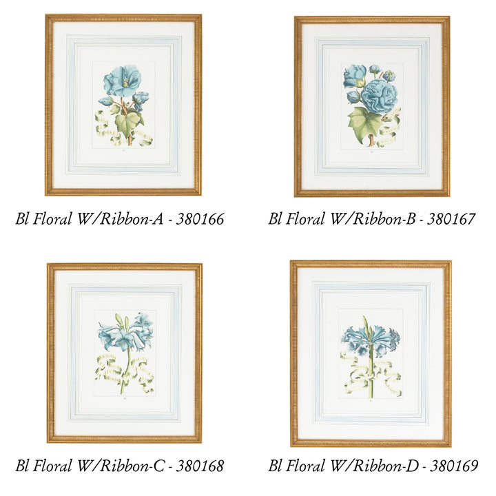 Bl Floral W/Ribbon-B - 380167