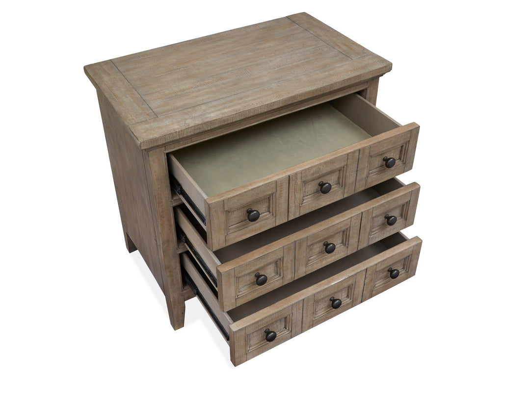Paxton Place Dovetail Grey Drawer Nightstand - B4805-01