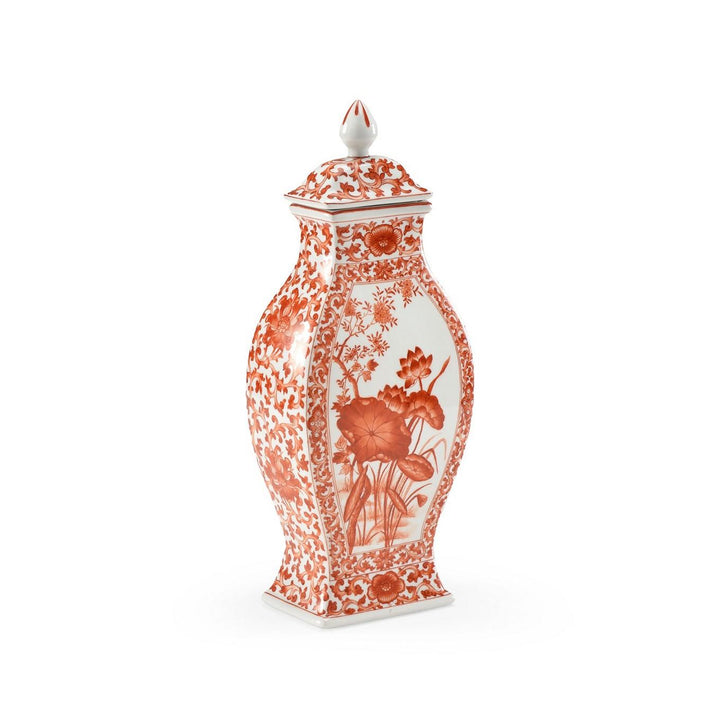 Covered Lotus Leaf Vase - 381959