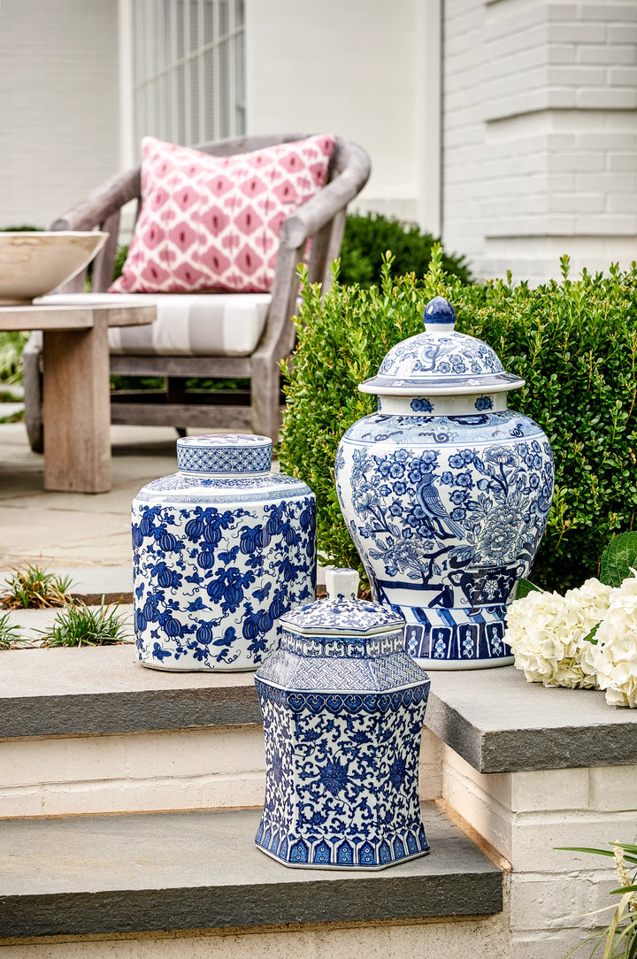 American Home Furniture Chelsea House Floral Covered Urn