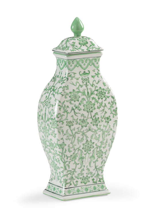 Green Covered Urn - 382580