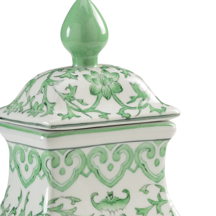 Green Covered Urn - 382580