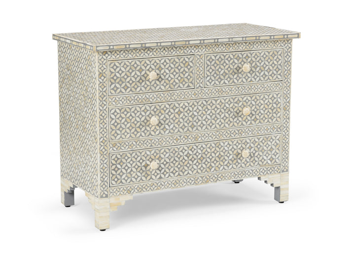 White/Gray/Geometric Pattern