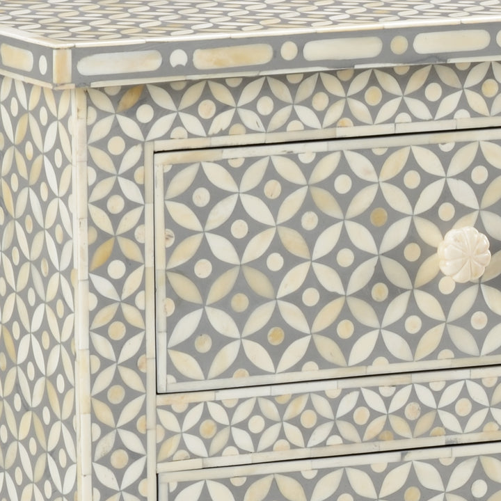 White/Gray/Geometric Pattern