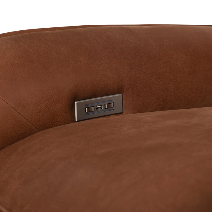 American Home Furniture Bernhardt Sorrento Leather Power Motion Chair