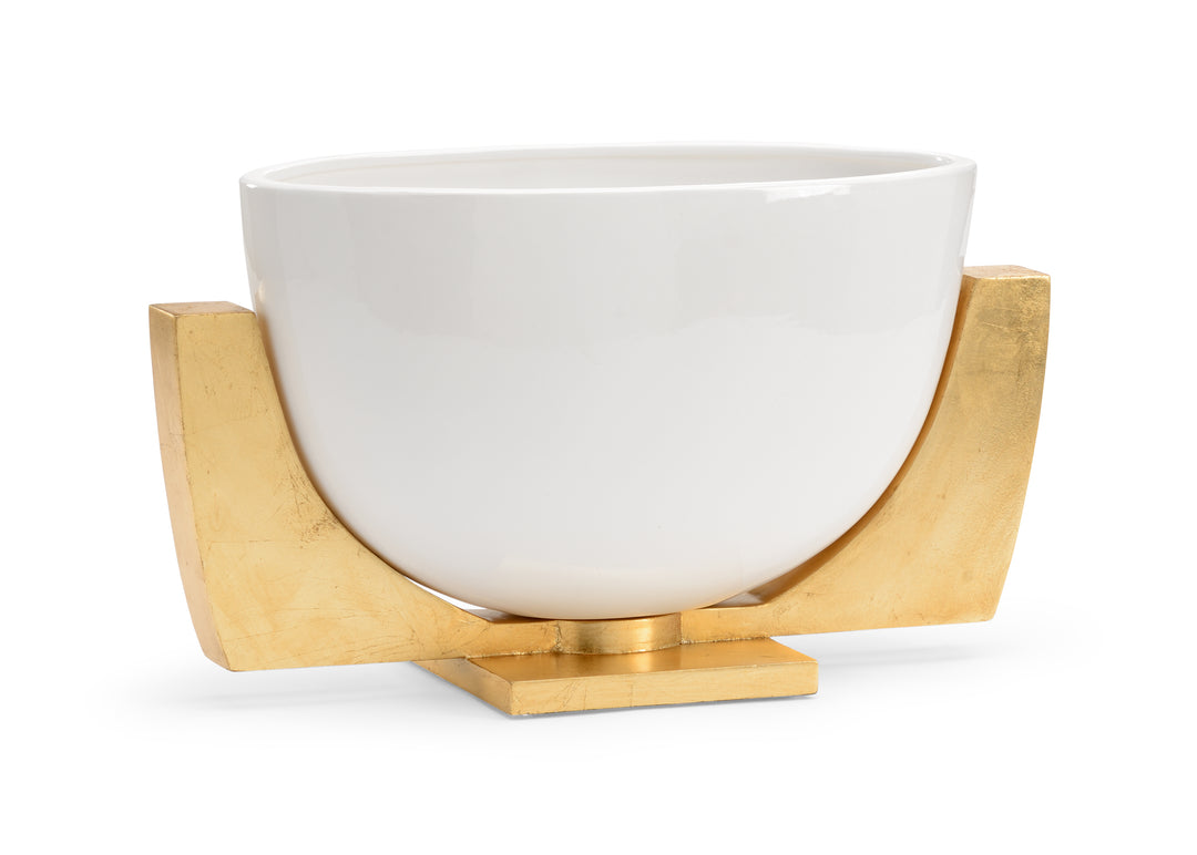Antique Gold Leaf/Gloss White