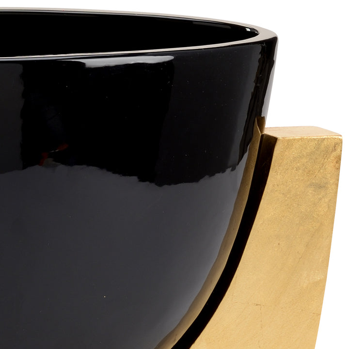 Antique Gold Leaf/Gloss Black