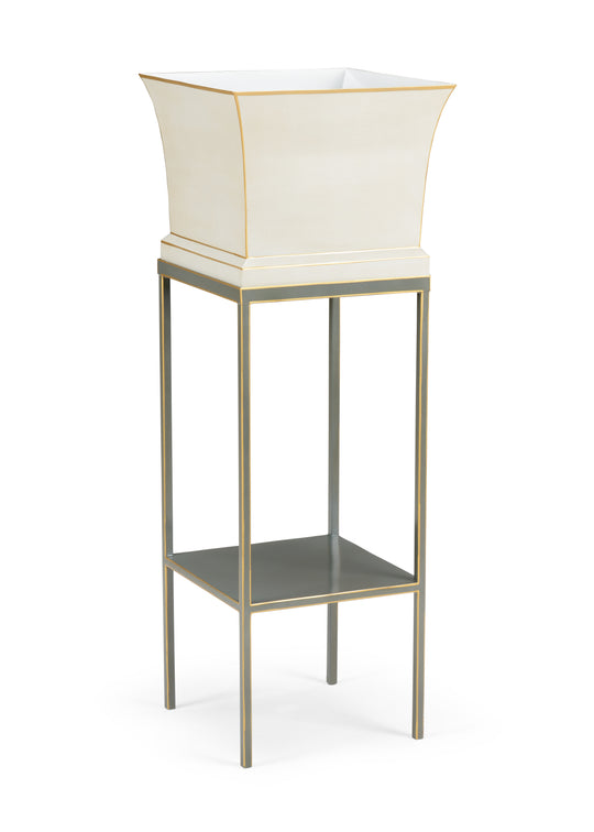 Antique White/Charcoal/Gold