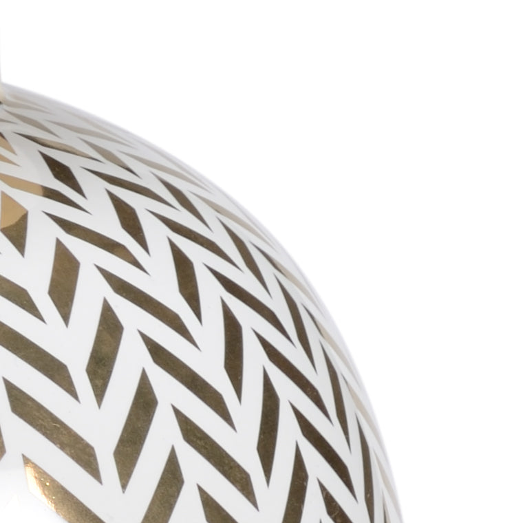 Herringbone Coverd Urn  - 383519