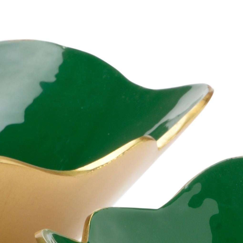 Emerald Enameled Bowls (S3) - 384058