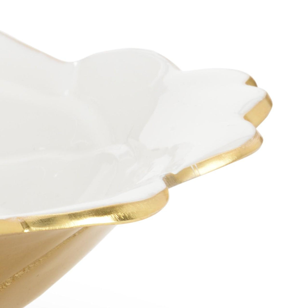 White Enameled Bowl