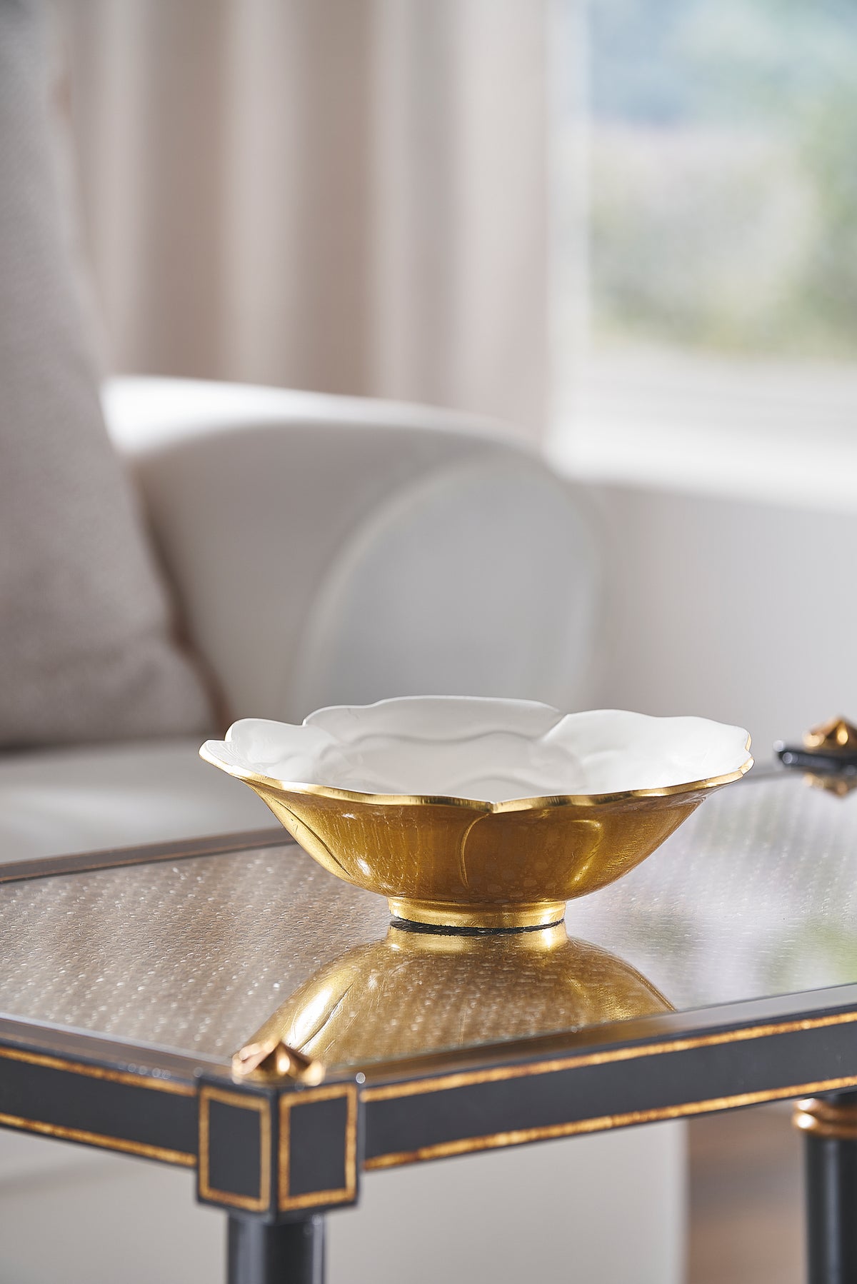 White Enameled Bowl (Lg) - 384060