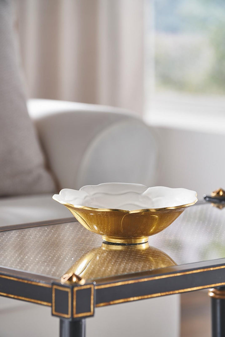 White Enameled Bowl