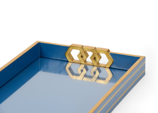 Blue/Gold Leaf/Clear