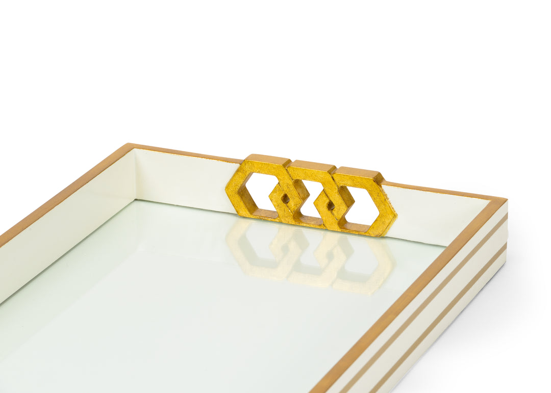 White/Gold Leaf/Clear