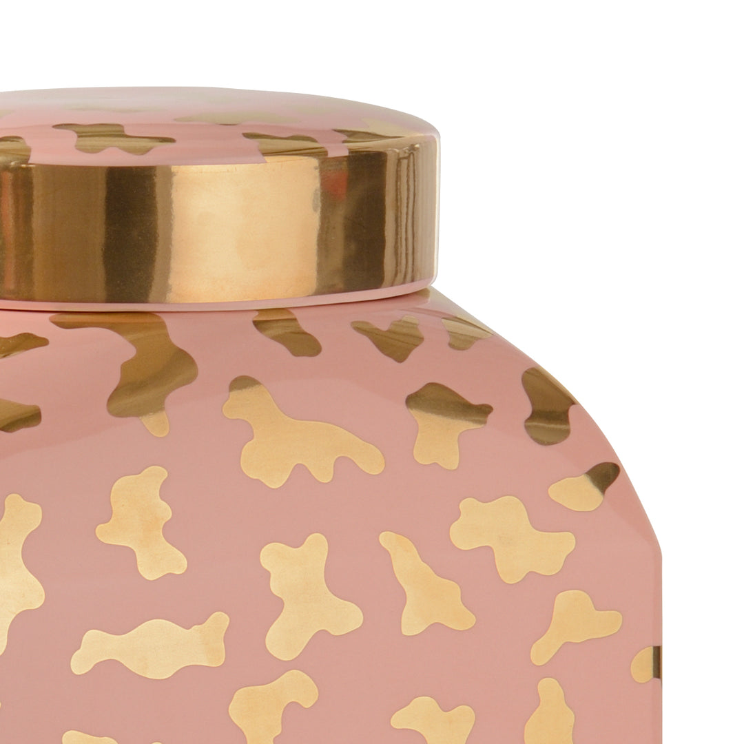 Coral Glaze/Metallic Gold