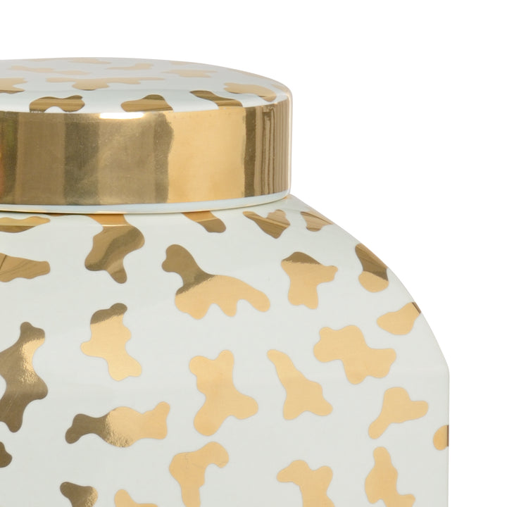 Mint Glaze/Metallic Gold