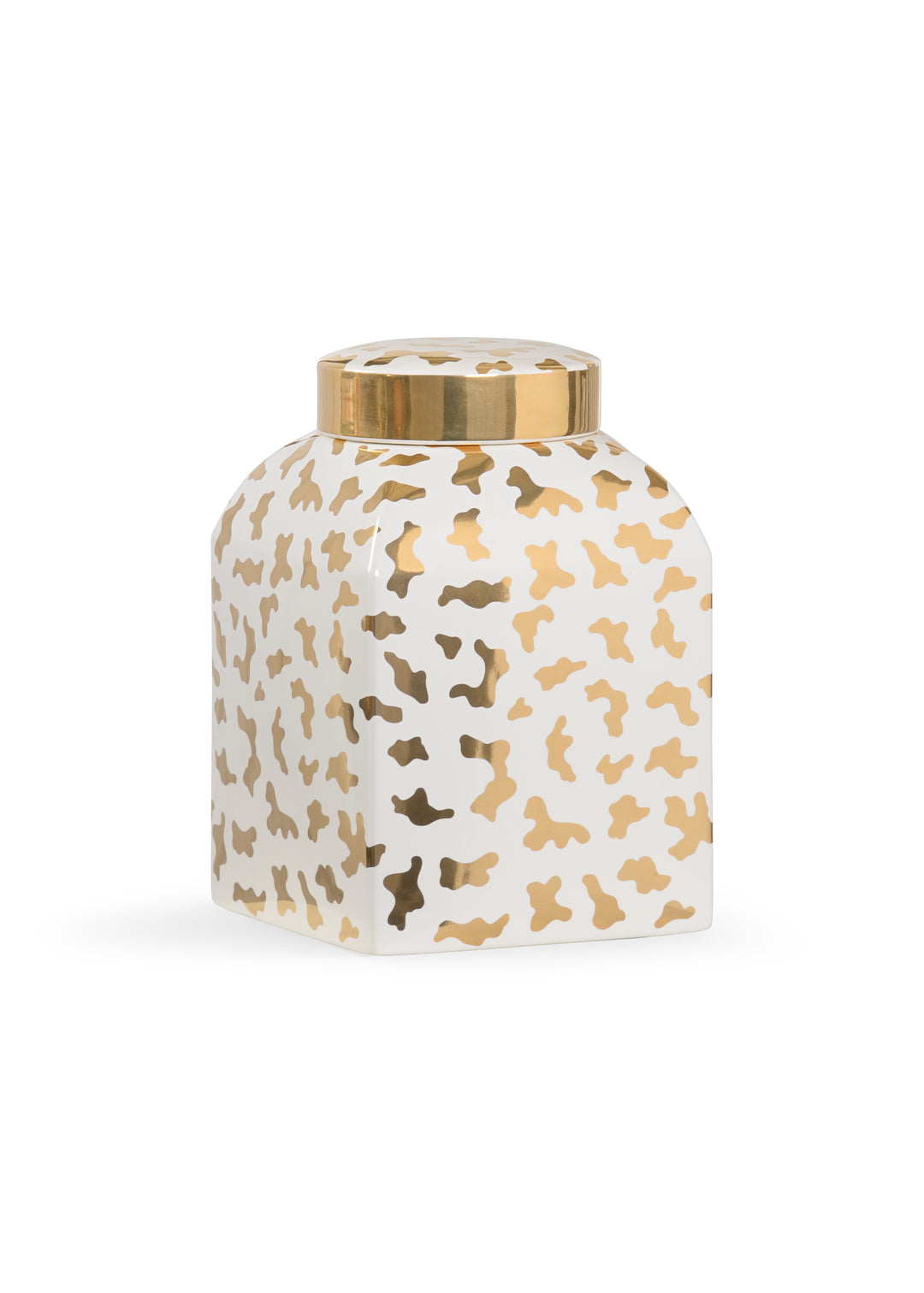 White Glaze/Metallic Gold
