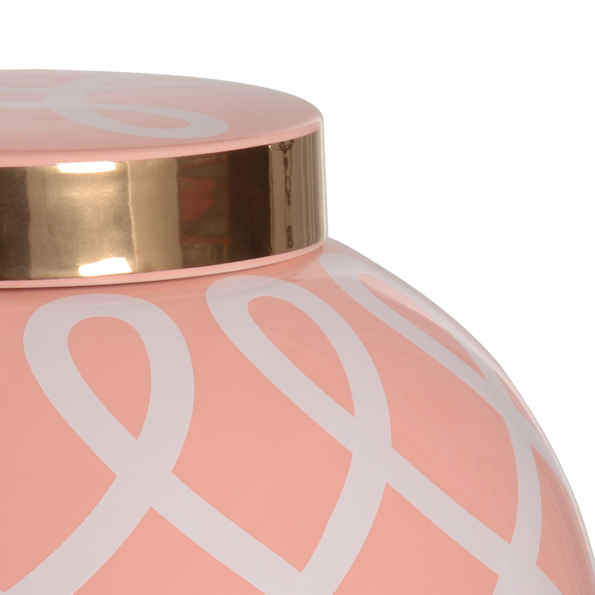 Coral Glaze/Metallic Gold