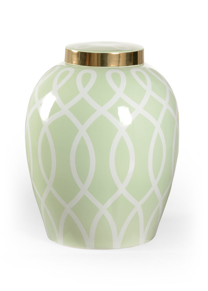Light Green Glaze/Metallic Gold